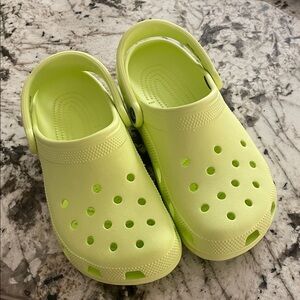 Green Crocs NWOT